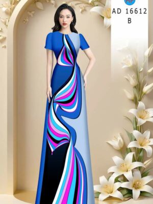 Vải Áo Dài Hoa Văn AD 16612