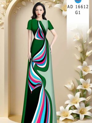 Vải Áo Dài Hoa Văn AD 16612