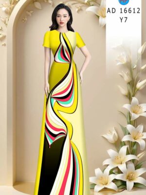 Vải Áo Dài Hoa Văn AD 16612