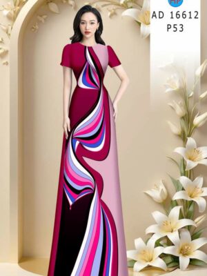 Vải Áo Dài Hoa Văn AD 16612