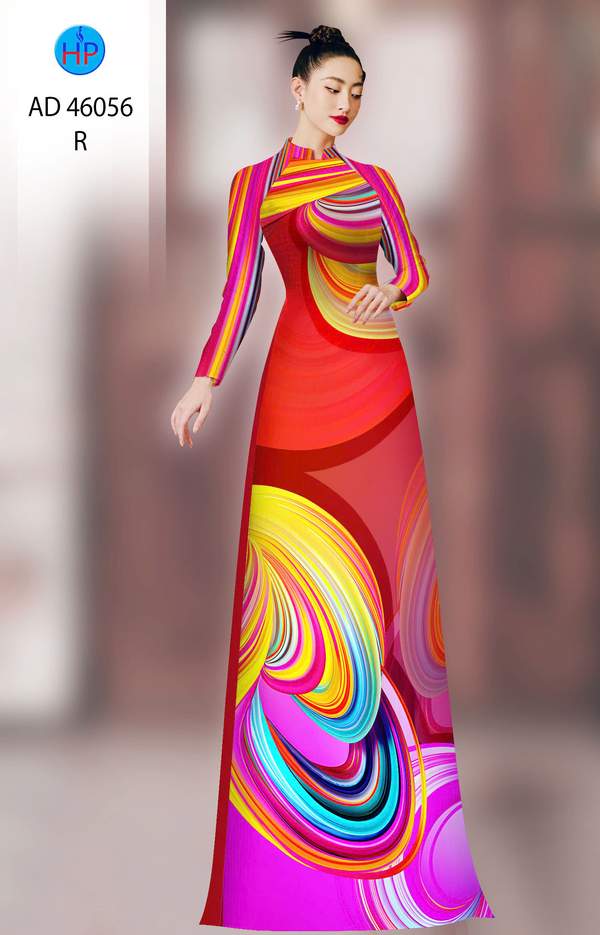Vải Áo Dài Hoa Văn AD 46056