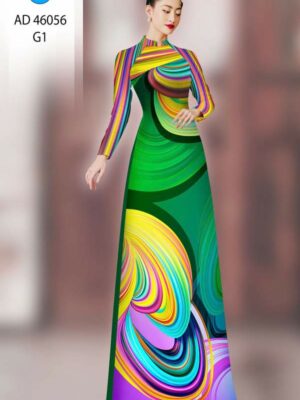 Vải Áo Dài Hoa Văn AD 46056