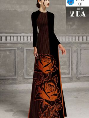 Vải Áo Dài Hoa Hồng AD LY163