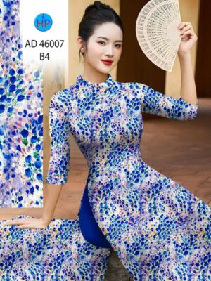 Vải Áo Dài Hoa Đều AD 46007