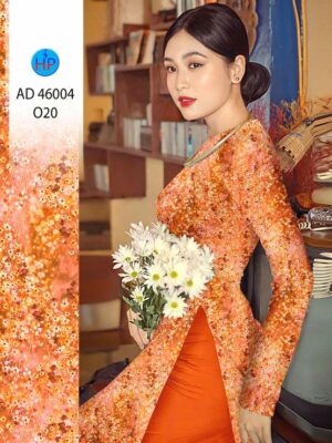 Vải Áo Dài Hoa Nhí AD 46004