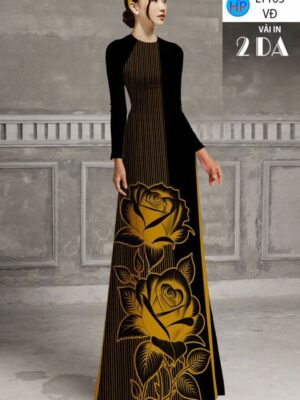 Vải Áo Dài Hoa Hồng AD LY163