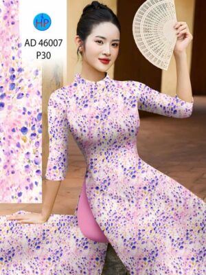 Vải Áo Dài Hoa Đều AD 46007