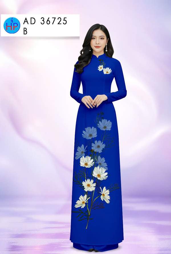 Vải Áo Dài Hoa Cúc AD 36725