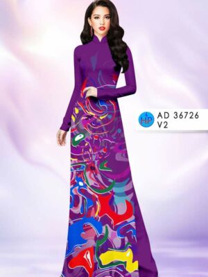 Vải Áo Dài Hoa Văn AD 36726