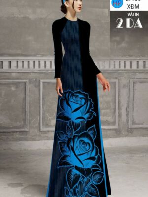 Vải Áo Dài Hoa Hồng AD LY163