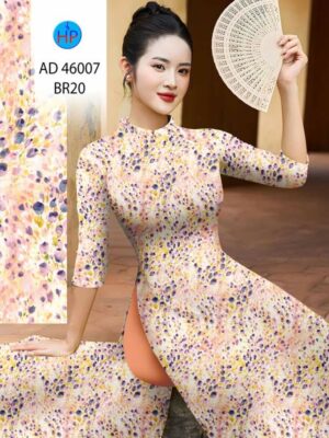 Vải Áo Dài Hoa Đều AD 46007