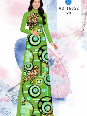 Vải Áo Dài Hoa Văn AD 16652
