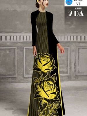 Vải Áo Dài Hoa Hồng AD LY163