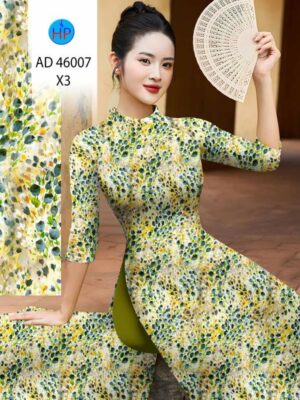 Vải Áo Dài Hoa Đều AD 46007