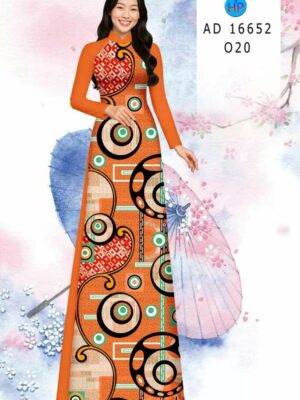 Vải Áo Dài Hoa Văn AD 16652