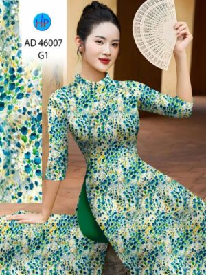 Vải Áo Dài Hoa Đều AD 46007