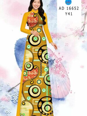 Vải Áo Dài Hoa Văn AD 16652