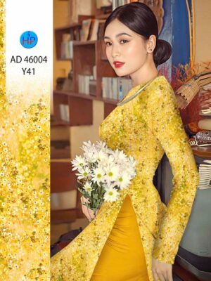 Vải Áo Dài Hoa Nhí AD 46004