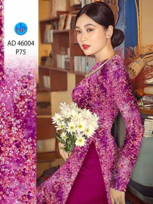Vải Áo Dài Hoa Nhí AD 46004
