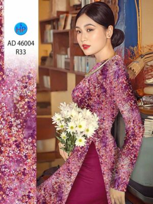 Vải Áo Dài Hoa Nhí AD 46004