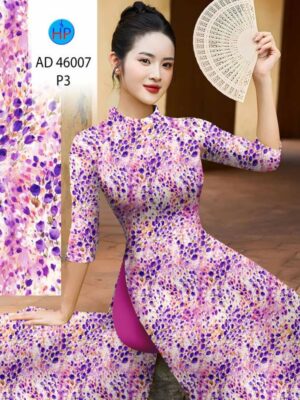 Vải Áo Dài Hoa Đều AD 46007