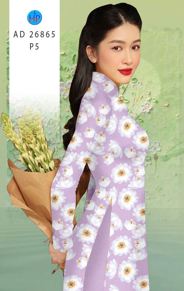 Vải Áo Dài Hoa Đều AD 26865