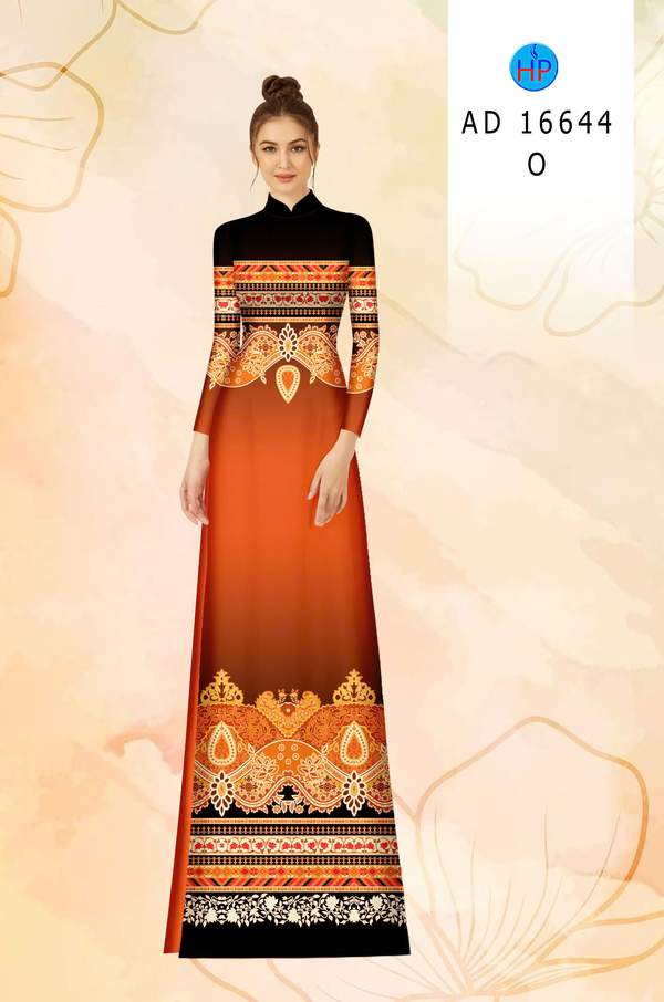 Vải Áo Dài Hoa Văn AD 16644