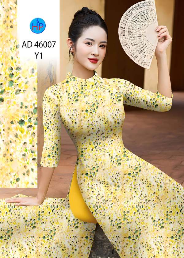 Vải Áo Dài Hoa Đều AD 46007