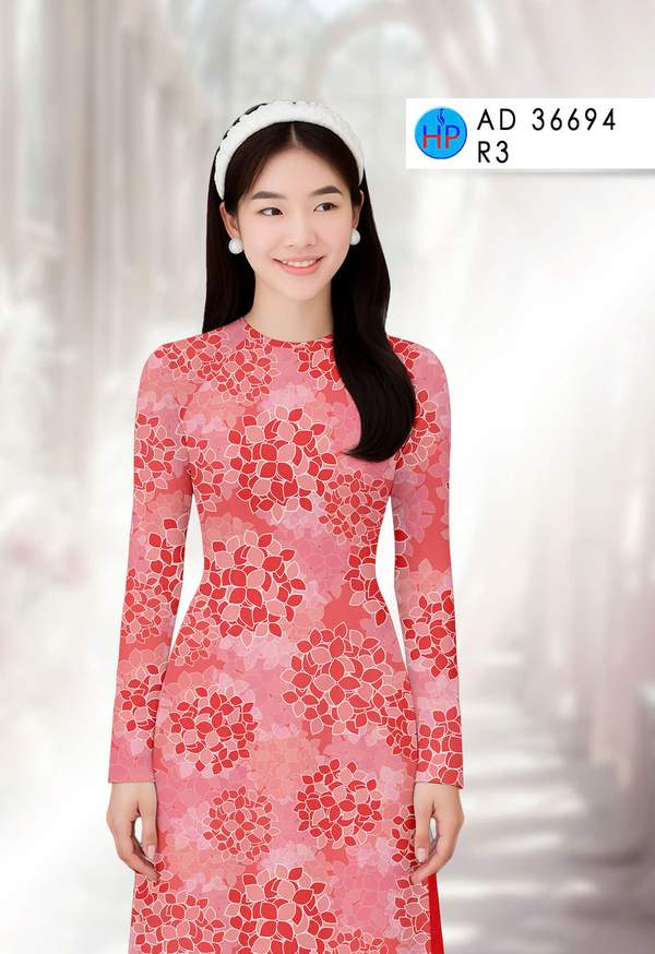 Vải Áo Dài Hoa Đều AD 36694