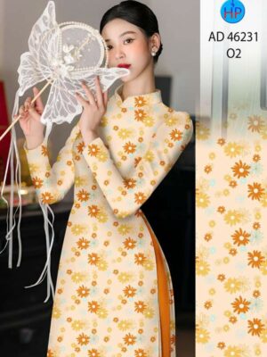 Vải Áo Dài Hoa Đều AD 46231