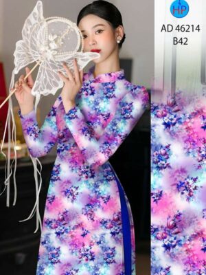 Vải Áo Dài Hoa Đều AD 46214