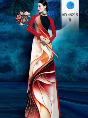 Vải Áo Dài Hoa Văn AD 46215