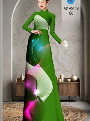 Vải Áo Dài Hoa Văn AD 46119