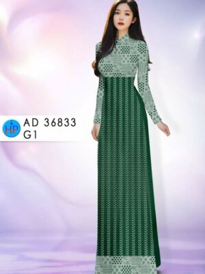 Vải Áo Dài Hoa Văn AD 36833