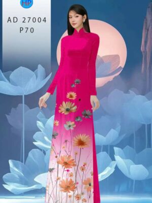 Vải Áo Dài Hoa Cúc AD 27004