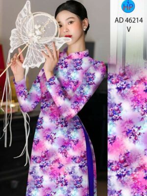 Vải Áo Dài Hoa Đều AD 46214