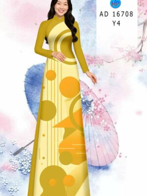 Vải Áo Dài Hoa Văn AD 16708