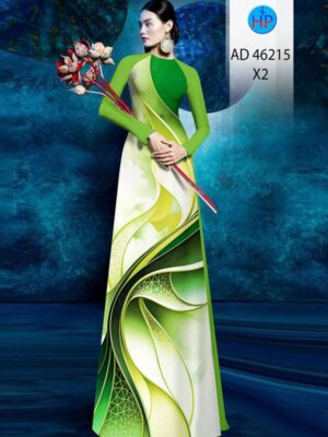 Vải Áo Dài Hoa Văn AD 46215