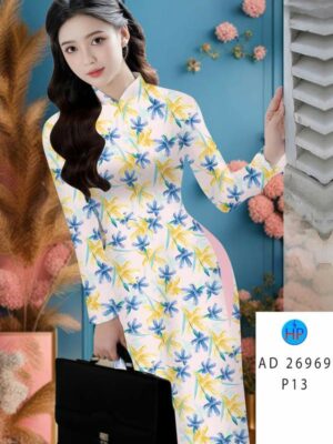 Vải Áo Dài Hoa Đều AD 26969