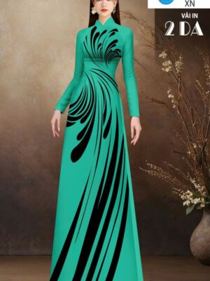 Vải Áo Dài Hoa Văn 4D AD LY189