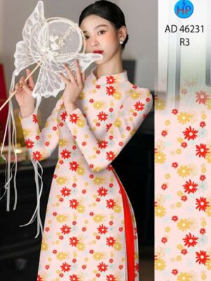 Vải Áo Dài Hoa Đều AD 46231