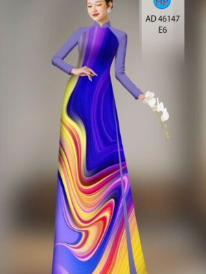 Vải Áo Dài Hoa Văn AD 46147