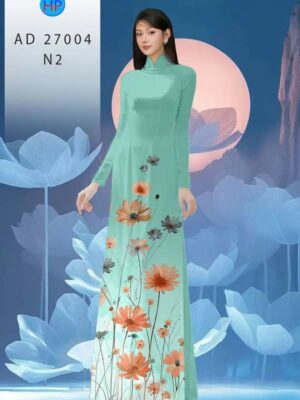 Vải Áo Dài Hoa Cúc AD 27004