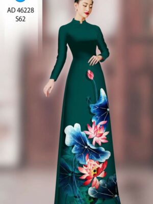 Vải Áo Dài Hoa Sen AD 46228