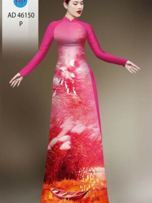 Vải Áo Dài Phong Cảnh AD 46150