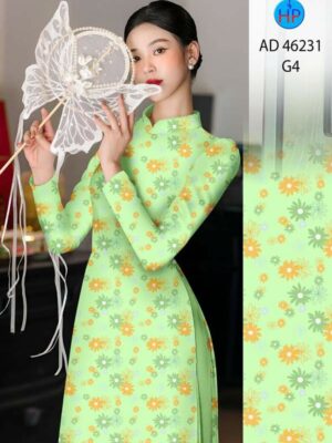 Vải Áo Dài Hoa Đều AD 46231