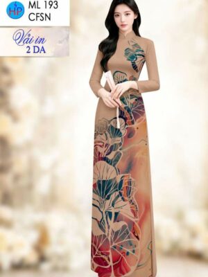 Vải Áo Dài Hoa Sen AD ML193