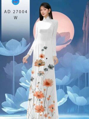 Vải Áo Dài Hoa Cúc AD 27004