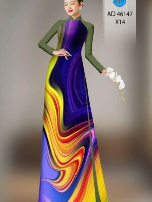 Vải Áo Dài Hoa Văn AD 46147