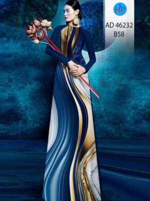 Vải Áo Dài Hoa Văn AD 46232